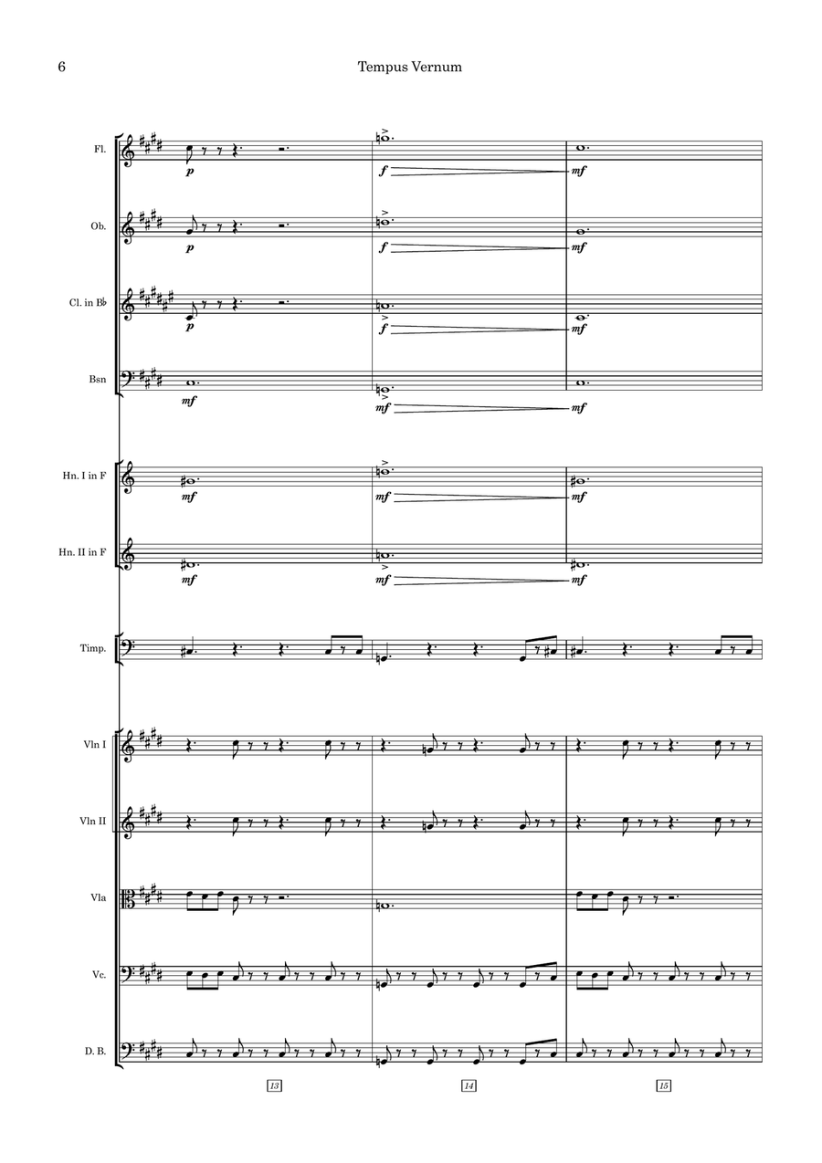 Tempus Vernum Large Ensemble scores gallery preview page 6