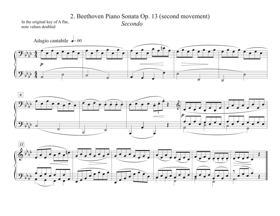 Twelve Great Classical Melodies from Mozart to Tchaikovsky, arranged for piano four-hands Piano Method scores gallery preview page 6