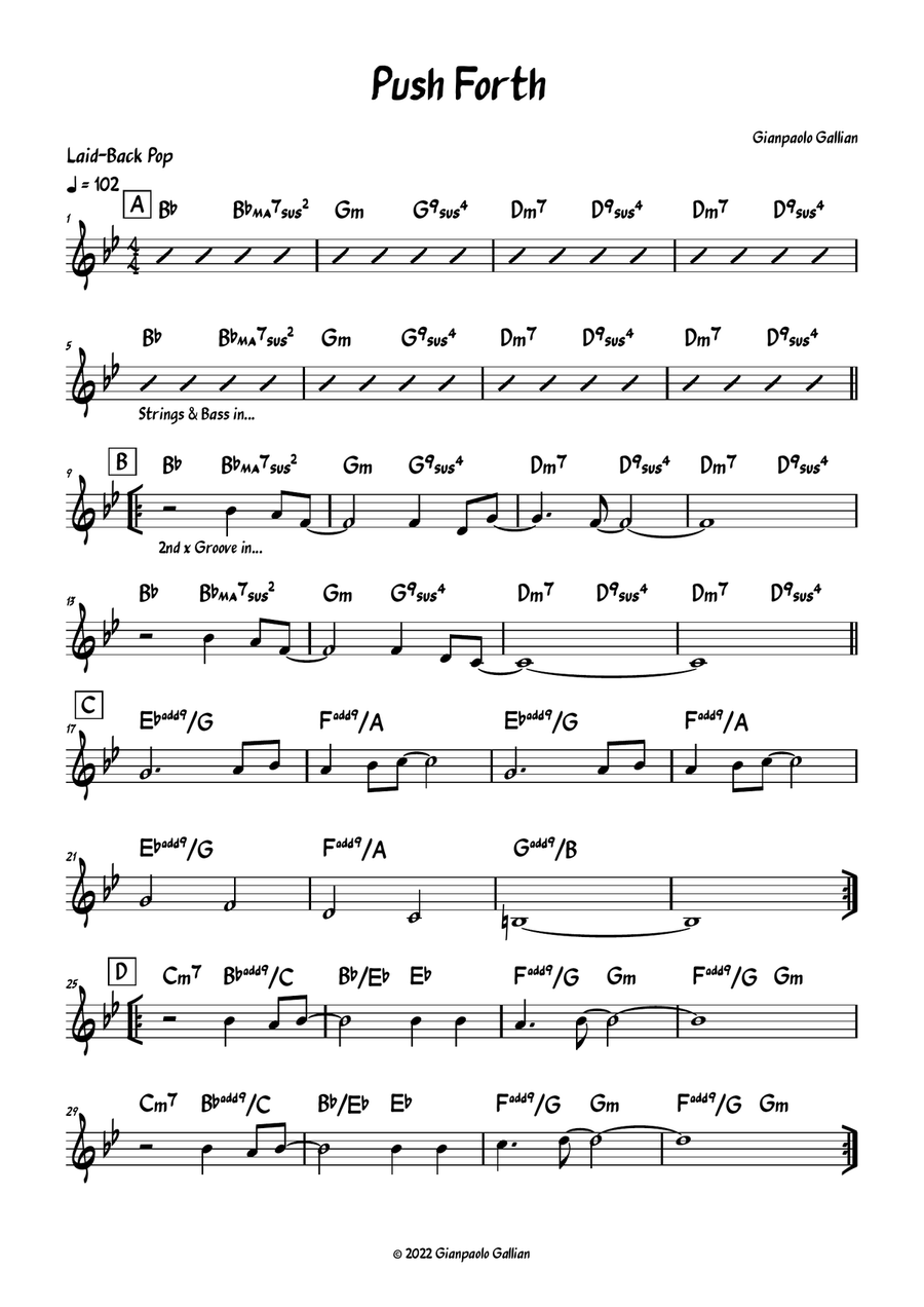 Push Forth Push Forth Piano scores gallery preview page 1