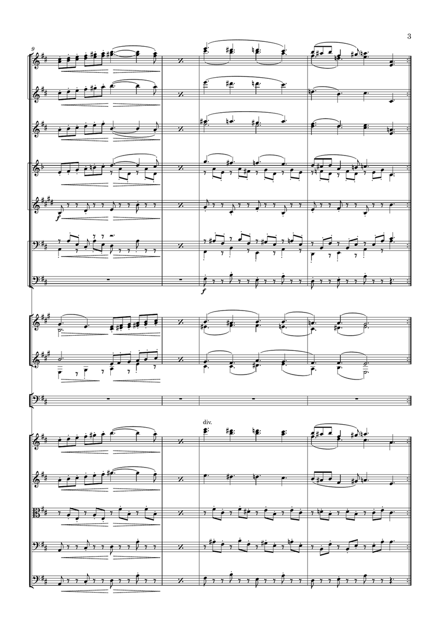 Hunters dance (Jagerdans) - Score Only Full Orchestra scores gallery preview page 3