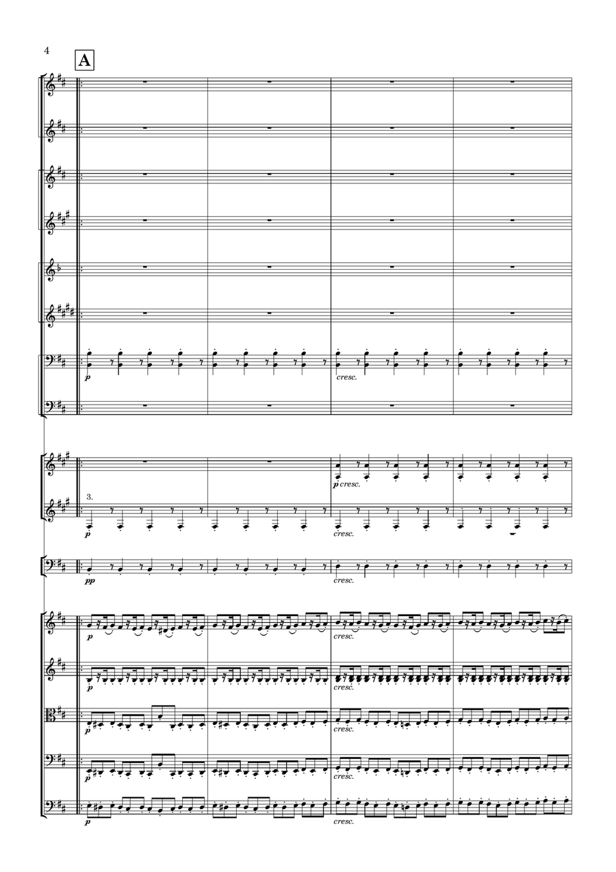 Hunters dance (Jagerdans) - Score Only Full Orchestra scores gallery preview page 4