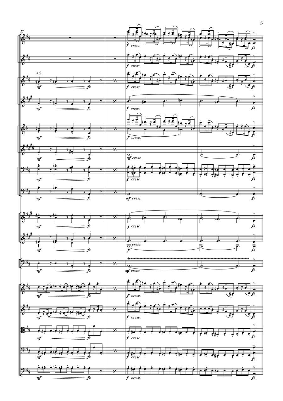 Hunters dance (Jagerdans) - Score Only Full Orchestra scores gallery preview page 5