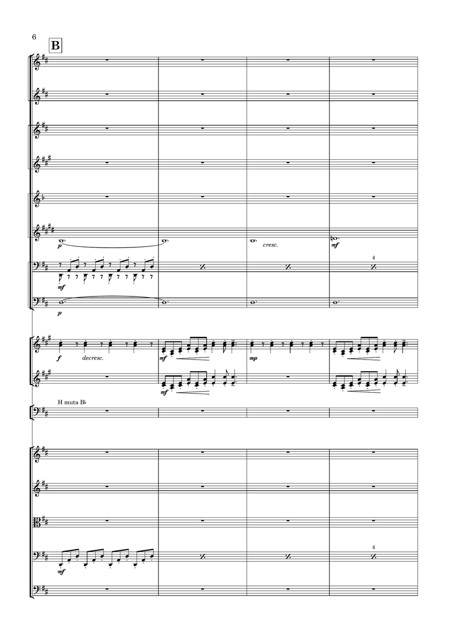 Hunters dance (Jagerdans) - Score Only Full Orchestra scores gallery preview page 6