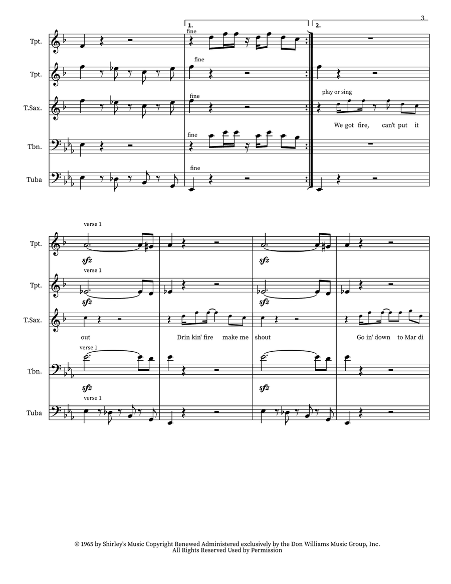 Big Chief Big Chief Small Ensemble scores gallery preview page 3