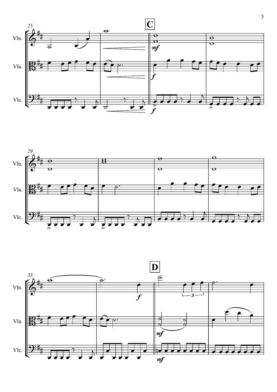 Top Gun: Maverick (Main Theme) String Trio scores gallery preview page 5