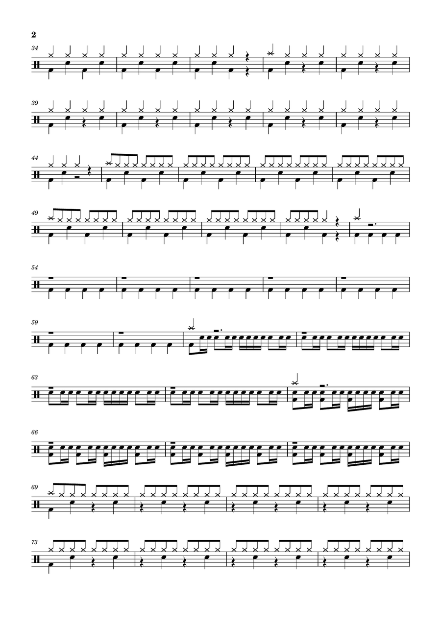 Call To The Wild Drum Set scores gallery preview page 2