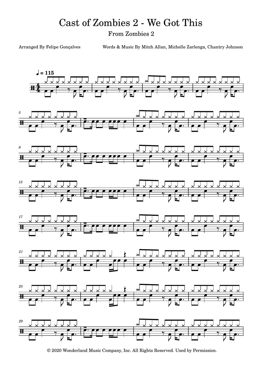 We Got This We Got This Drum Set scores gallery preview page 1