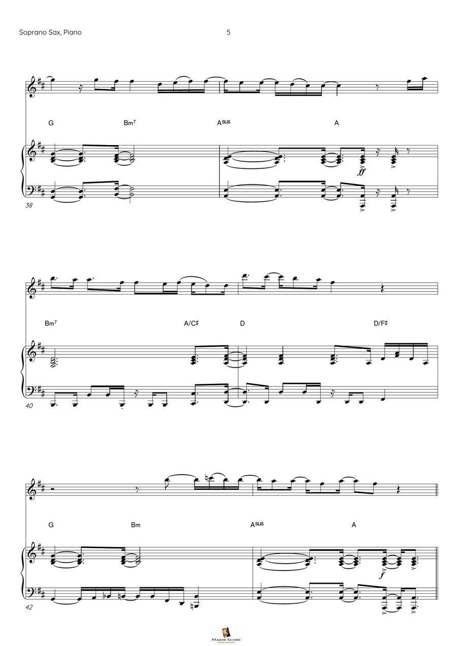 This Is Me Soprano Saxophone scores gallery preview page 6