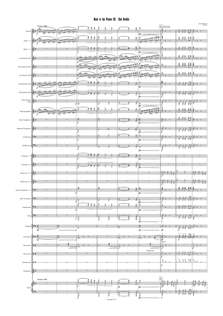 Back To The Future Part III Concert Band scores gallery preview page 2