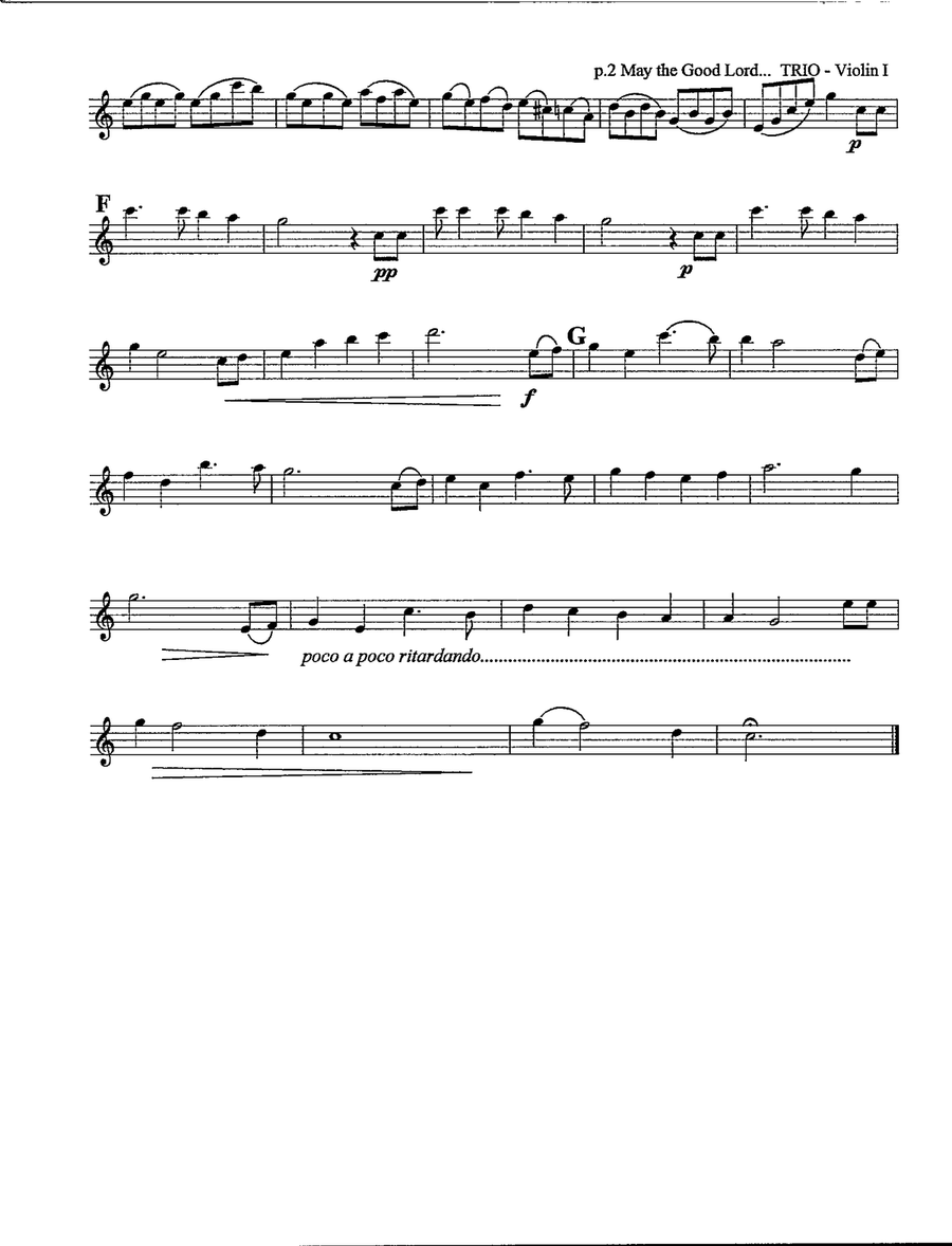 May The Good Lord Bless And Keep You String Trio scores gallery preview page 3