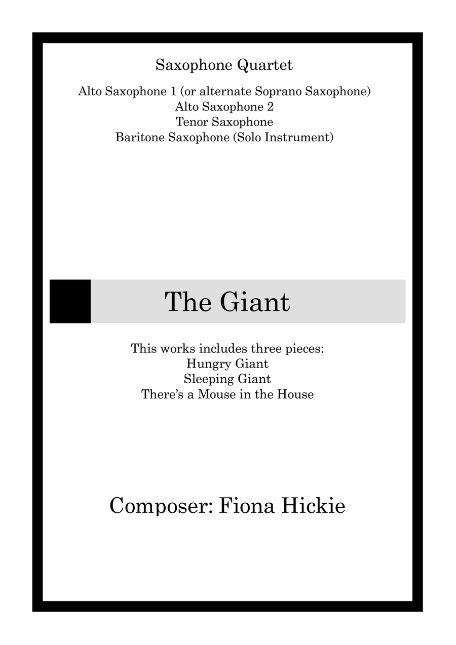 The Giant The Giant Saxophone Quartet scores gallery preview page 1
