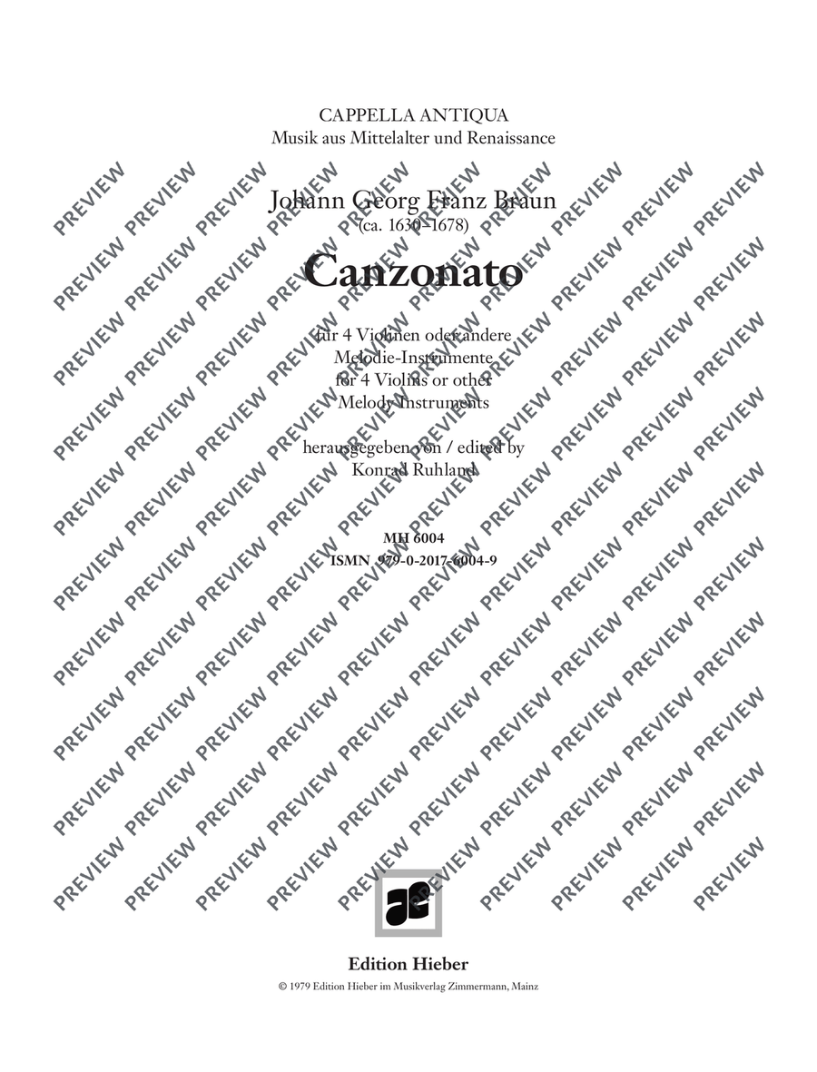 Canzonato Violin scores gallery preview page 2