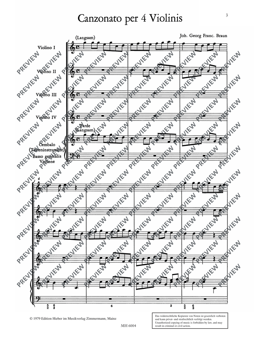 Canzonato Violin scores gallery preview page 4