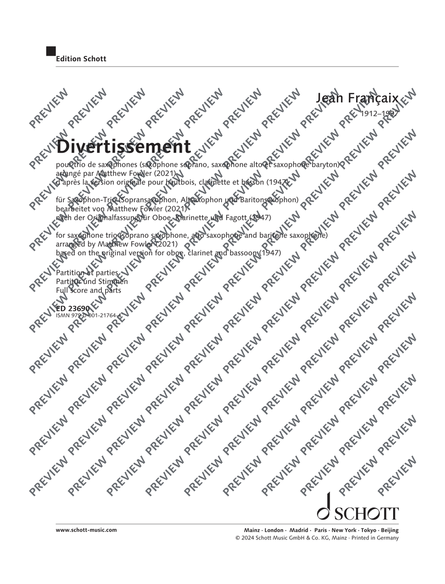 Divertissement Divertissement Woodwind Trio scores gallery preview page 2
