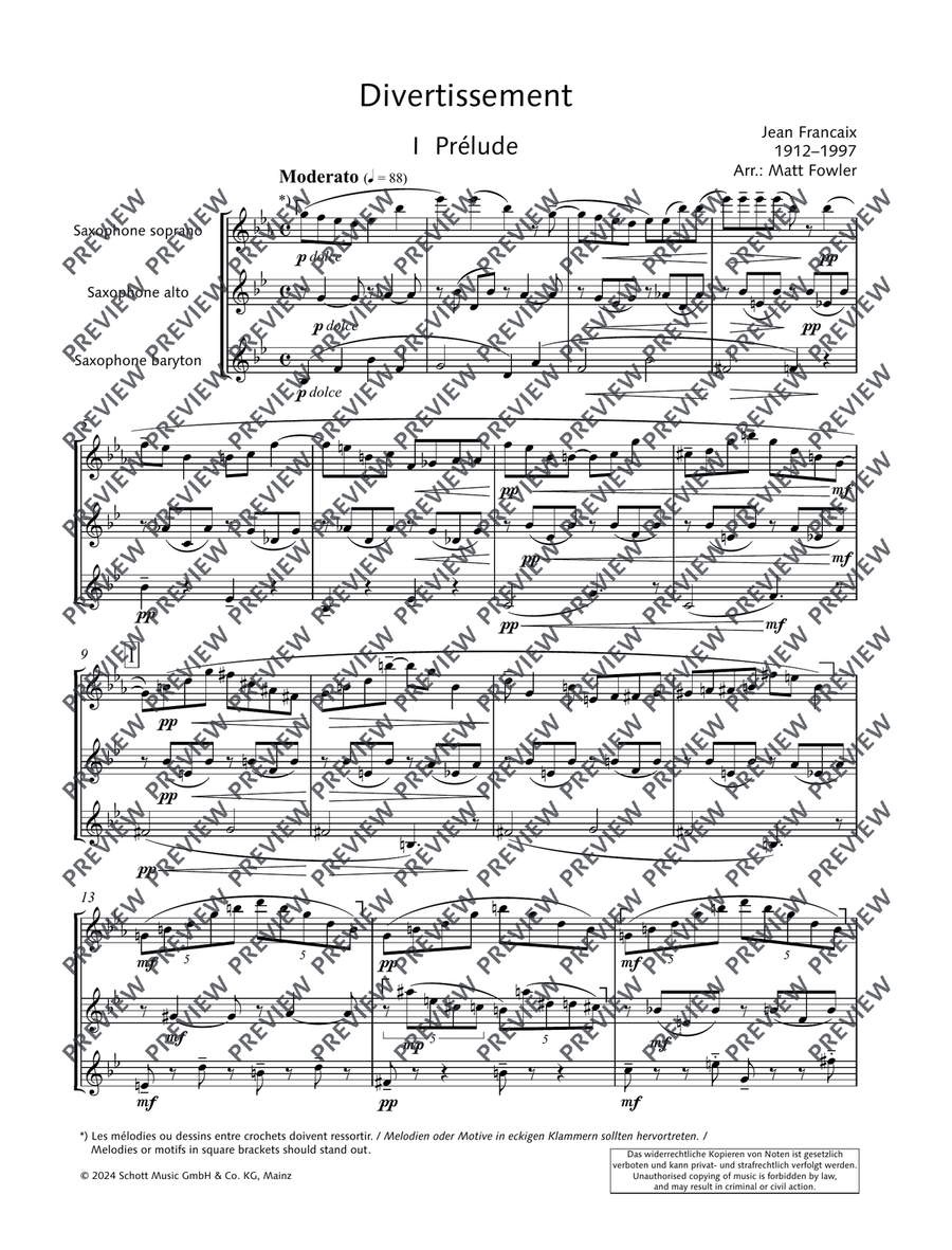Divertissement Divertissement Woodwind Trio scores gallery preview page 6