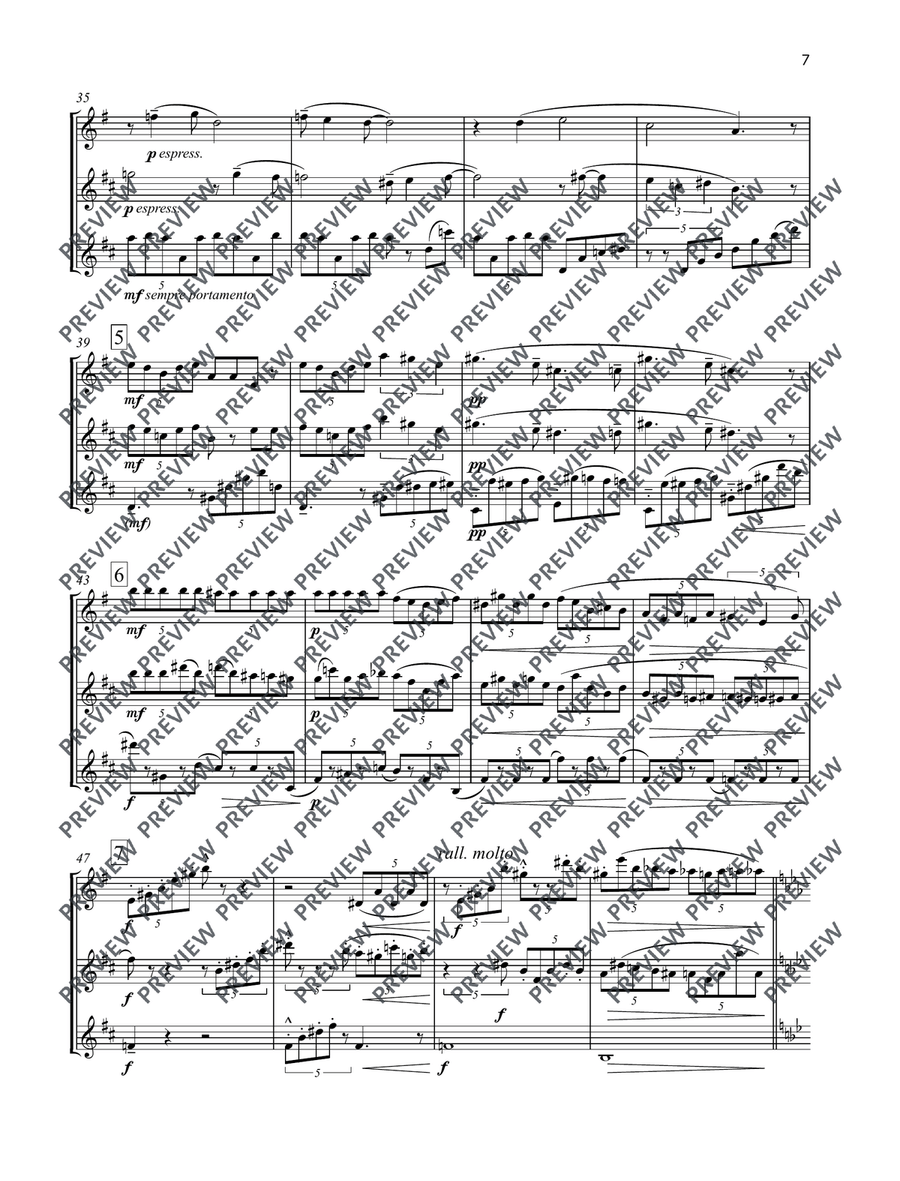Divertissement Divertissement Woodwind Trio scores gallery preview page 8