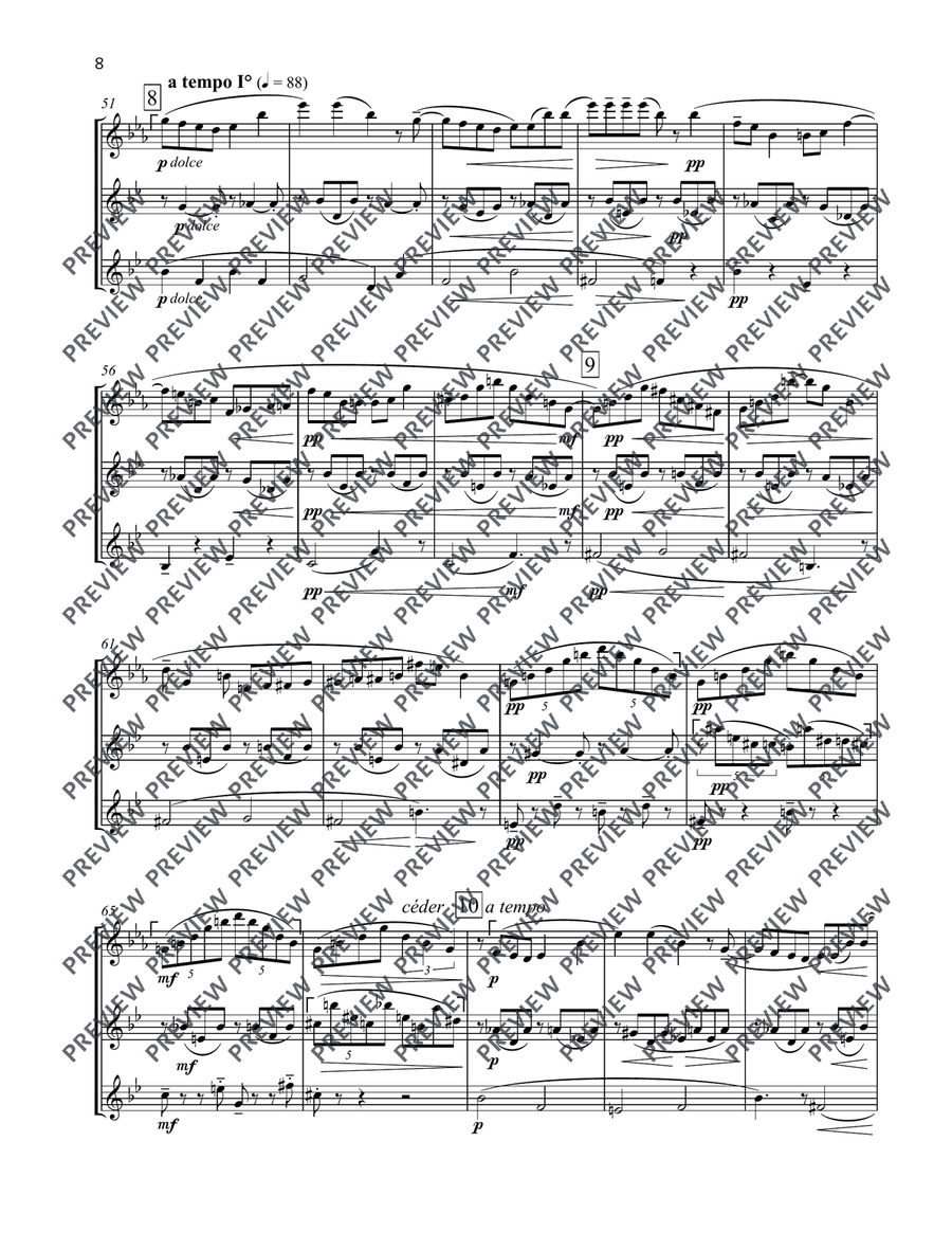 Divertissement Divertissement Woodwind Trio scores gallery preview page 9