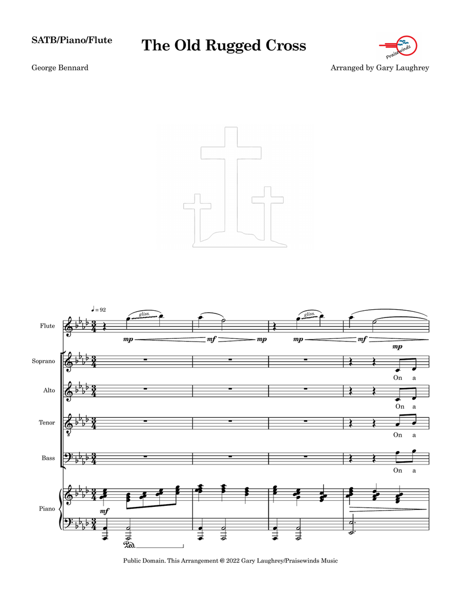 The Old Rugged Cross The Old Rugged Cross 4-Part scores gallery preview page 1