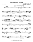 Introduction & Gavotte Double Bass scores gallery preview page 4