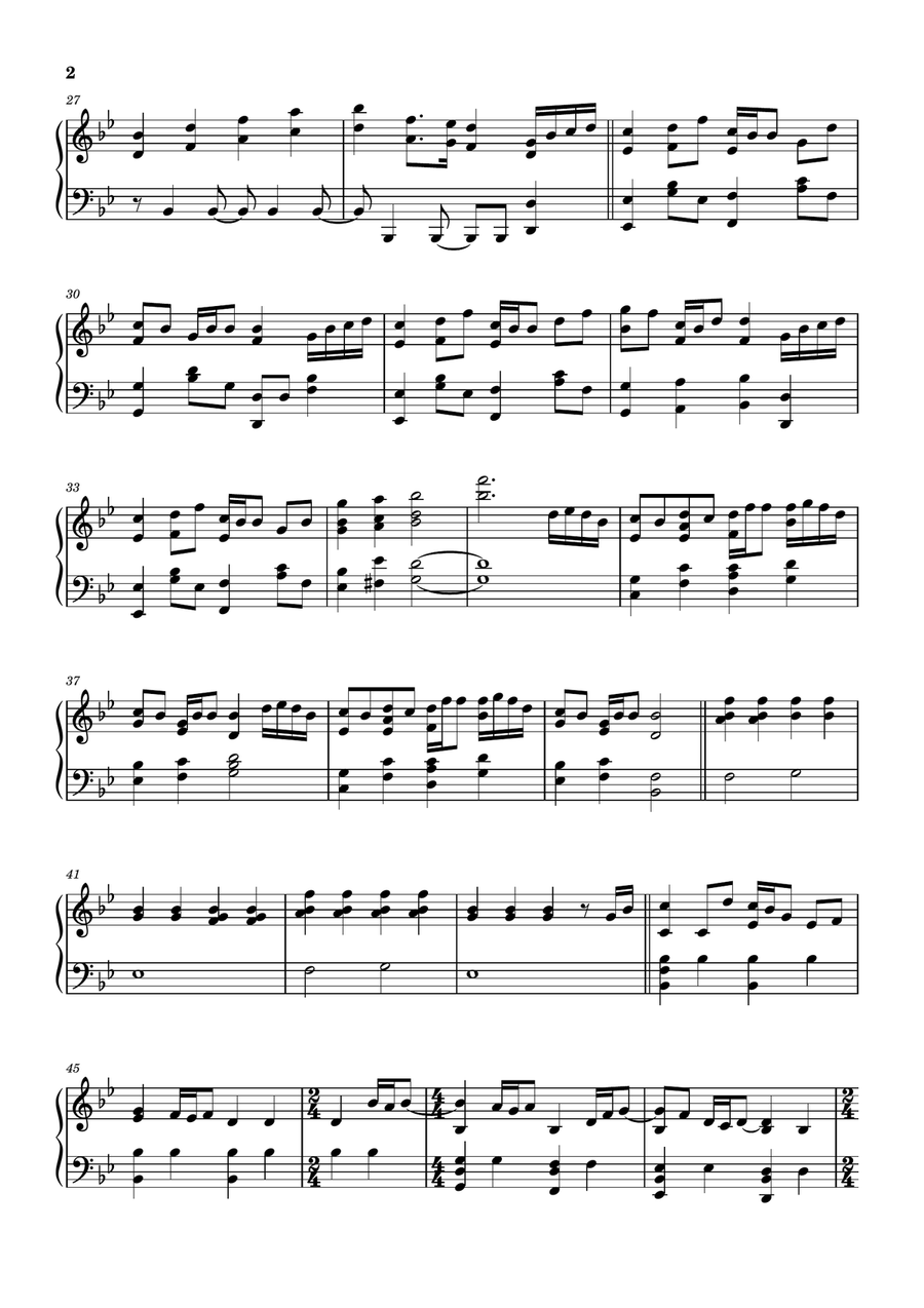 Spinning Globe Easy Piano scores gallery preview page 2