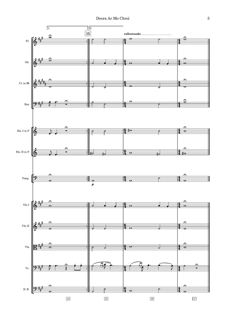 Deora Ar Mo Chroi Large Ensemble scores gallery preview page 5