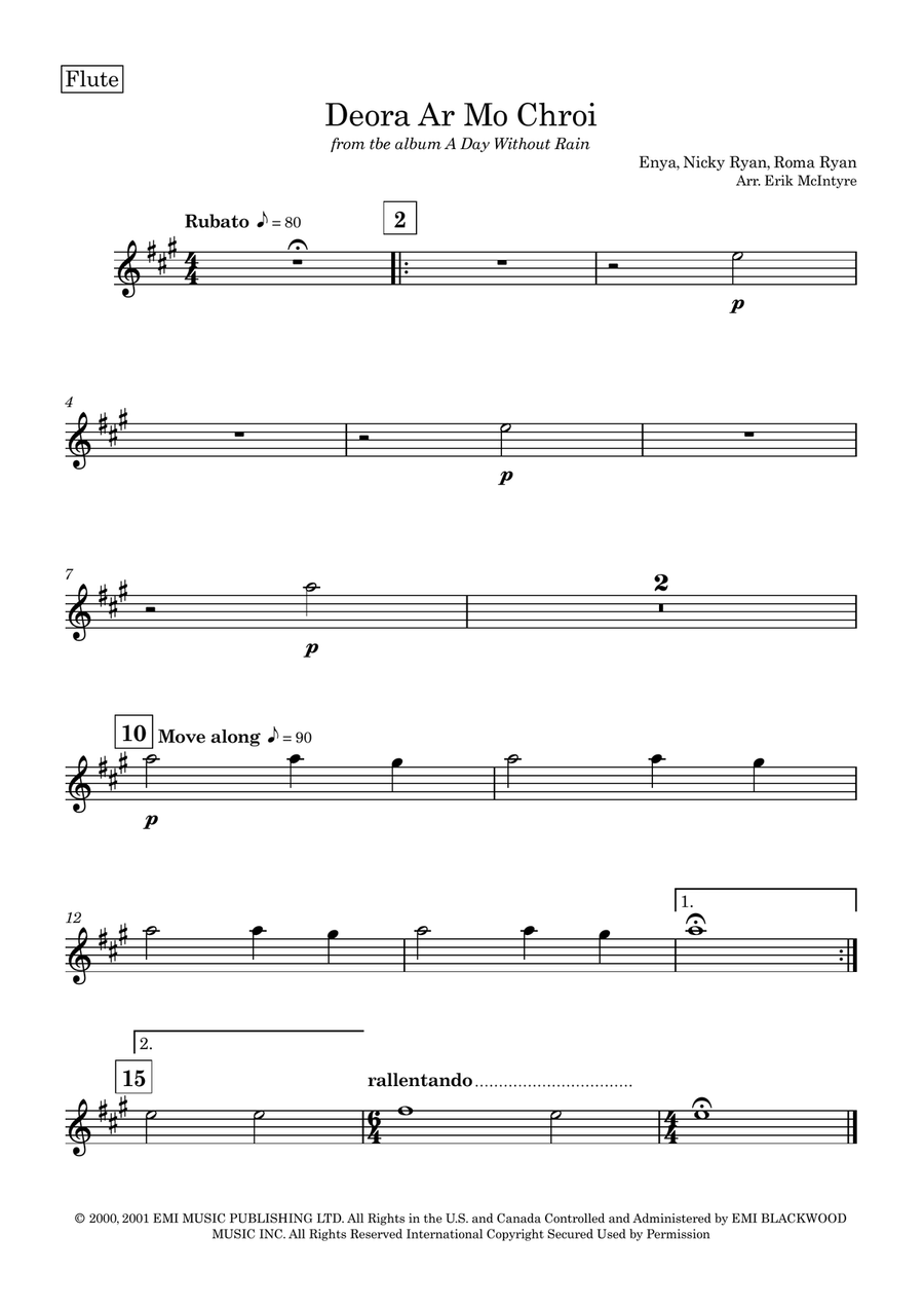 Deora Ar Mo Chroi Large Ensemble scores gallery preview page 6