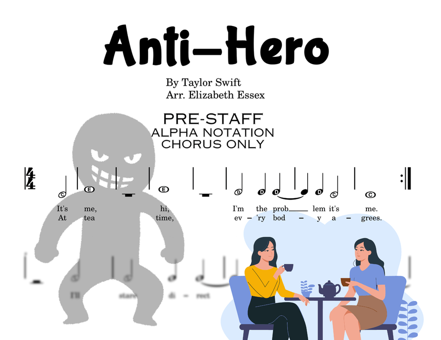 Anti-Hero Easy Piano scores gallery preview page 3