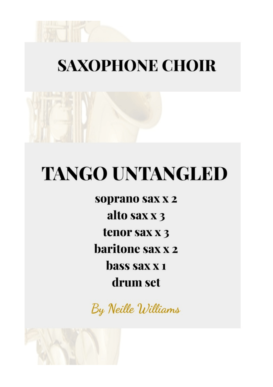Tango Untangled Woodwind Ensemble scores gallery preview page 1