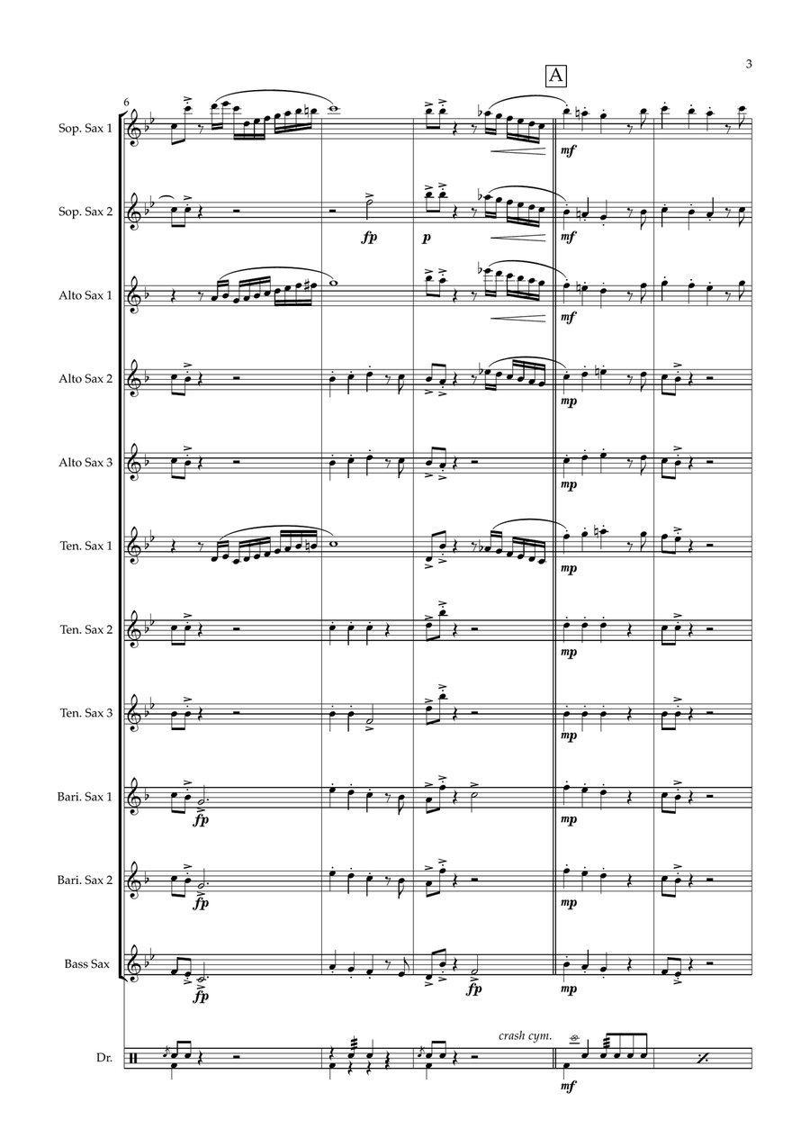 Tango Untangled Woodwind Ensemble scores gallery preview page 3