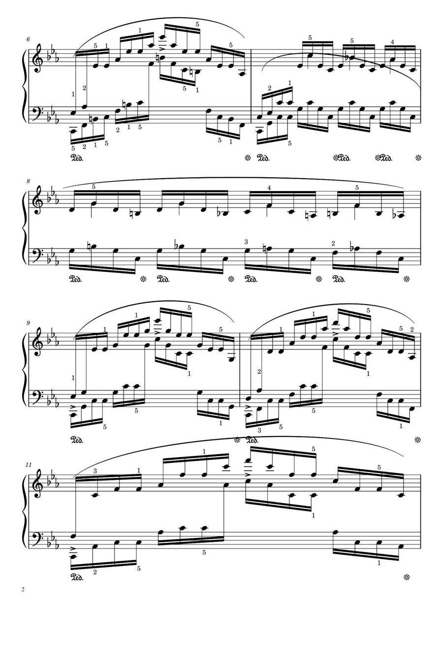 Etude Op.25 No.12 Ocean - Fryderyk Fanciszek Chopin Piano Method scores gallery preview page 2