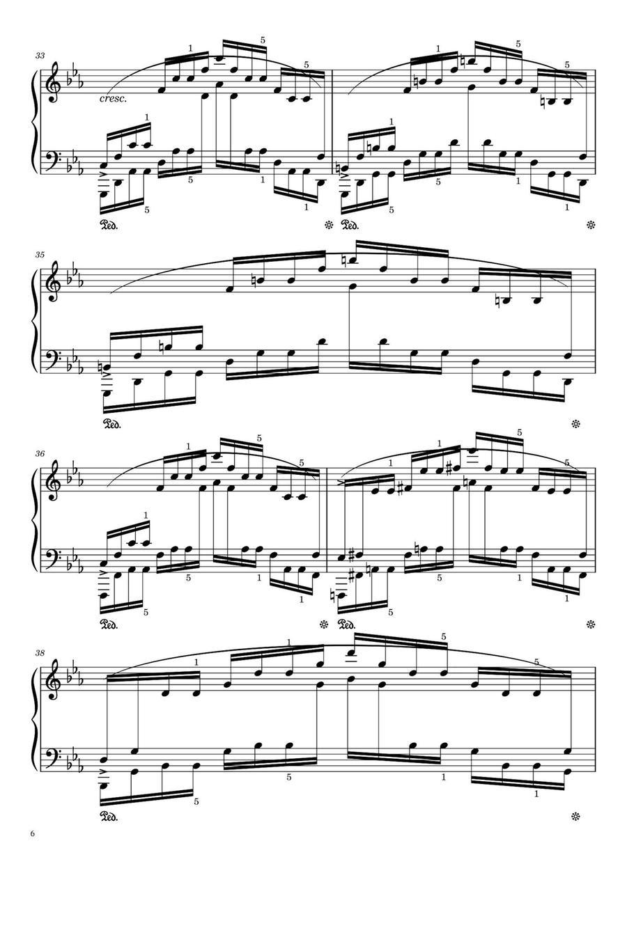 Etude Op.25 No.12 Ocean - Fryderyk Fanciszek Chopin Piano Method scores gallery preview page 6