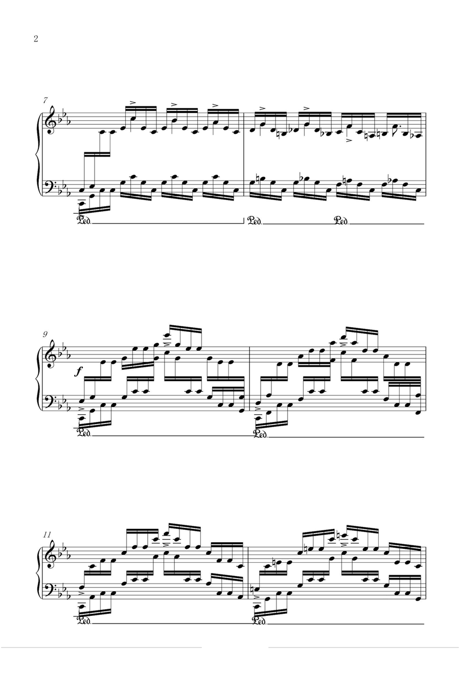 Etude Op.25 No.12 Ocean - Fryderyk Fanciszek Chopin Piano Method scores gallery preview page 2