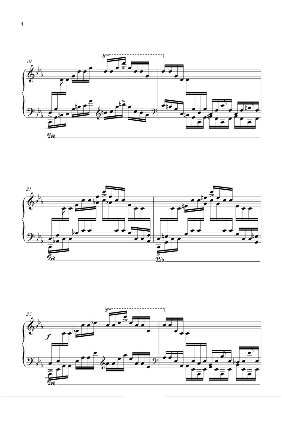 Etude Op.25 No.12 Ocean - Fryderyk Fanciszek Chopin Piano Method scores gallery preview page 4