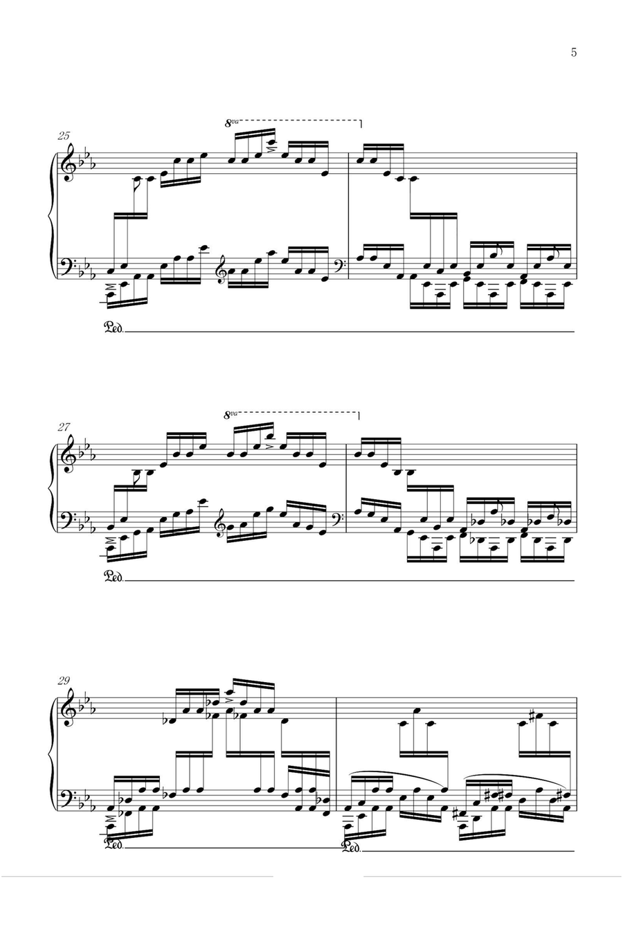 Etude Op.25 No.12 Ocean - Fryderyk Fanciszek Chopin Piano Method scores gallery preview page 5