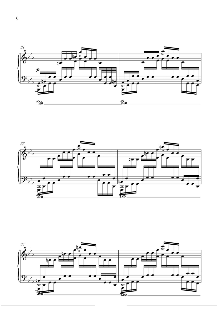 Etude Op.25 No.12 Ocean - Fryderyk Fanciszek Chopin Piano Method scores gallery preview page 6