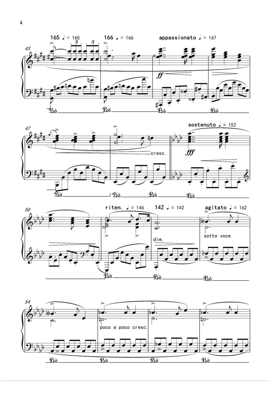 Nocturnes Opus 27 No. 1 in C♯ - Fryderyk Fanciszek Chopin Piano Solo scores gallery preview page 4