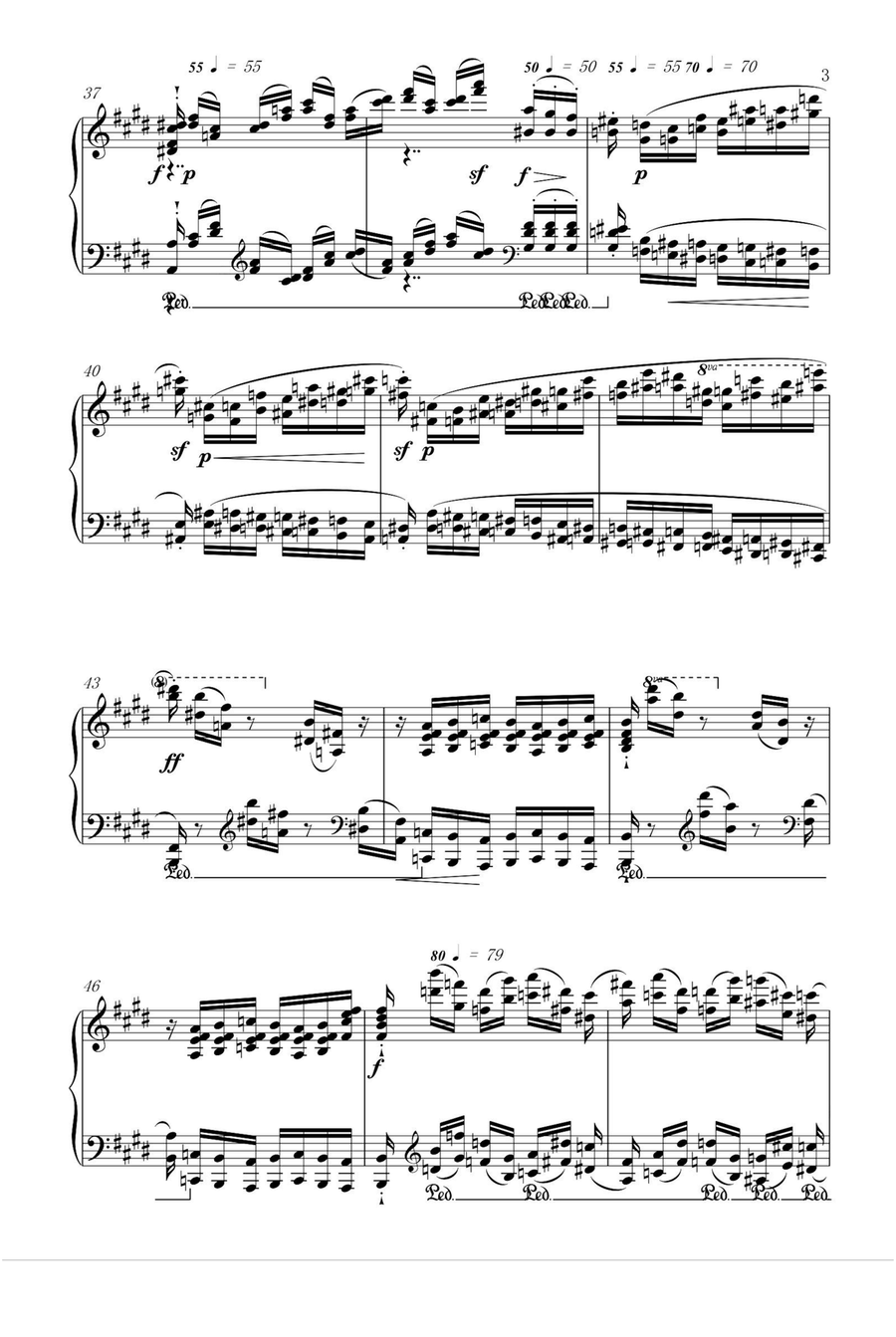 Etude Op.10 No.3 Farewell - Fryderyk Fanciszek Chopin Piano Method scores gallery preview page 3