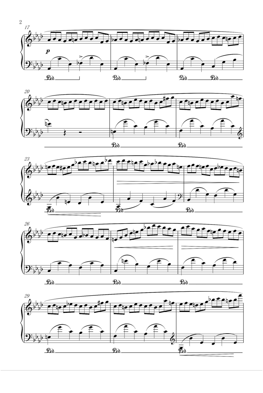 Etude Op.25 No.2 The Bees - Fryderyk Fanciszek Chopin Piano Method scores gallery preview page 2