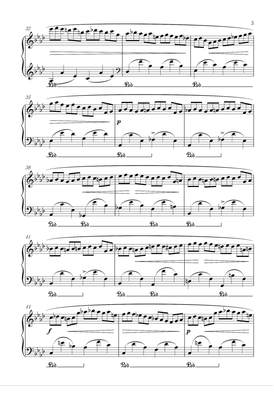 Etude Op.25 No.2 The Bees - Fryderyk Fanciszek Chopin Piano Method scores gallery preview page 3