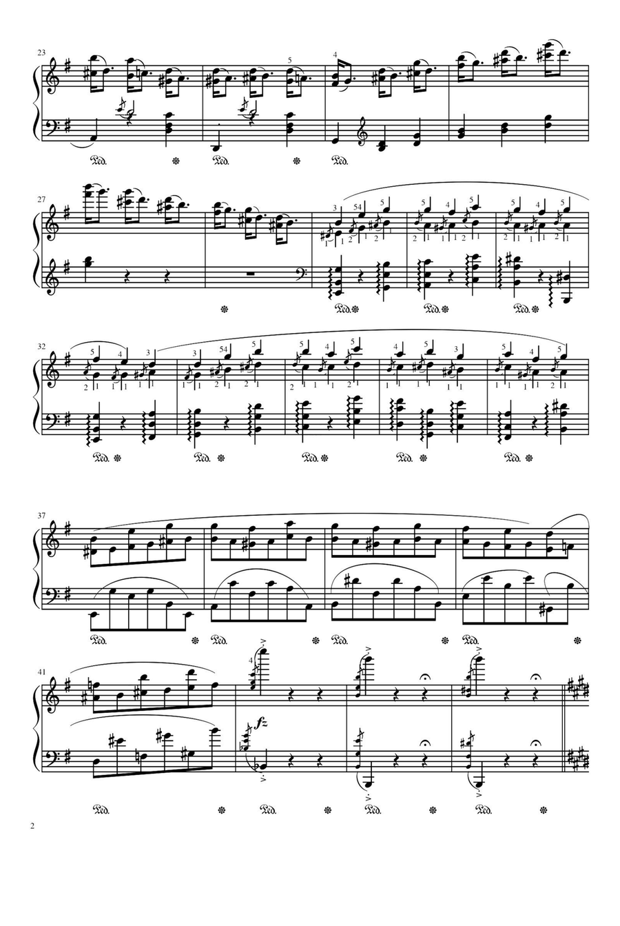 Etudes, Op.25 No.5 in E minor - Fryderyk Fanciszek Chopin Piano Method scores gallery preview page 2