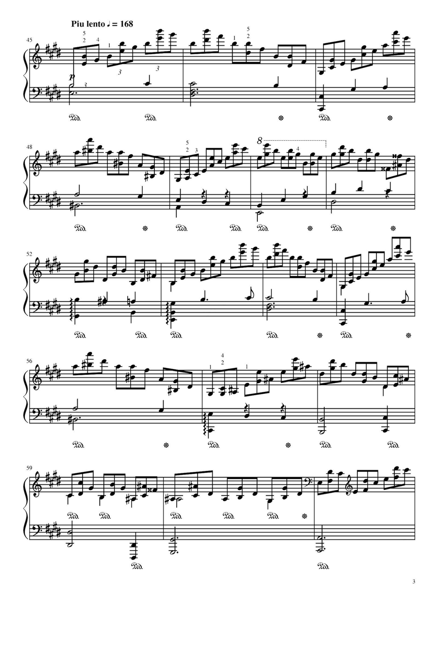 Etudes, Op.25 No.5 in E minor - Fryderyk Fanciszek Chopin Piano Method scores gallery preview page 3