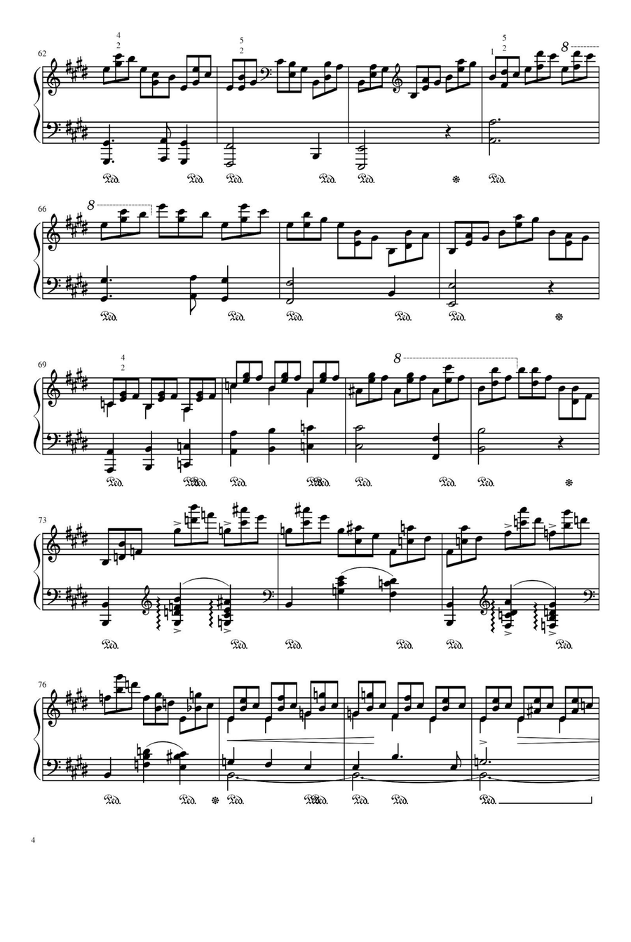 Etudes, Op.25 No.5 in E minor - Fryderyk Fanciszek Chopin Piano Method scores gallery preview page 4