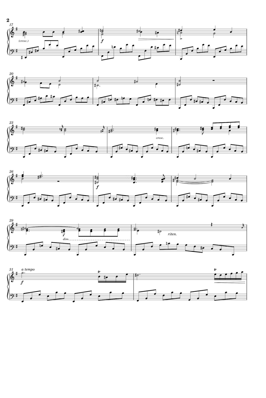 Nocturne in E Minor, Op. 72, No. 1 - Fryderyk Fanciszek Chopin Piano Solo scores gallery preview page 2