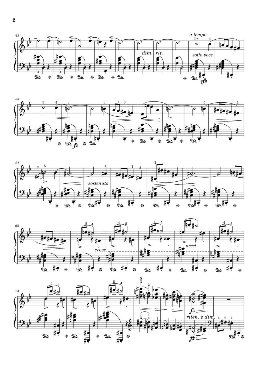 Nocturne Op. 15 No. 3 - Fryderyk Fanciszek Chopin Piano Solo scores gallery preview page 2