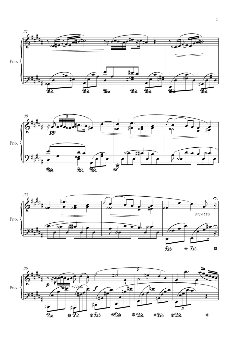 Nocturnes Op. 32 No. 1 - Fryderyk Fanciszek Chopin Piano Solo scores gallery preview page 3