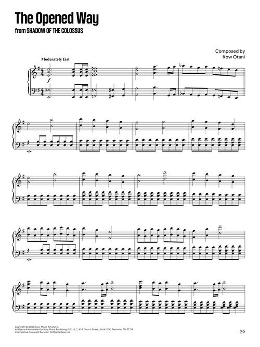 Popular Video Game Themes for Piano Solo Piano Solo scores gallery preview page 5