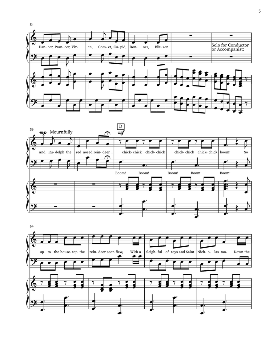 Twas the Night Before What?? 2-Part - Digital Sheet Music page 5
