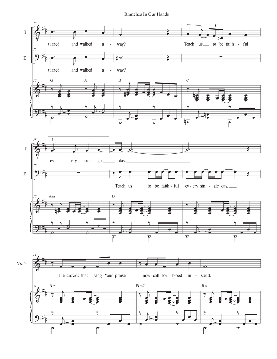 Branches In Our Hands (2-part choir - (TB) TB scores gallery preview page 4