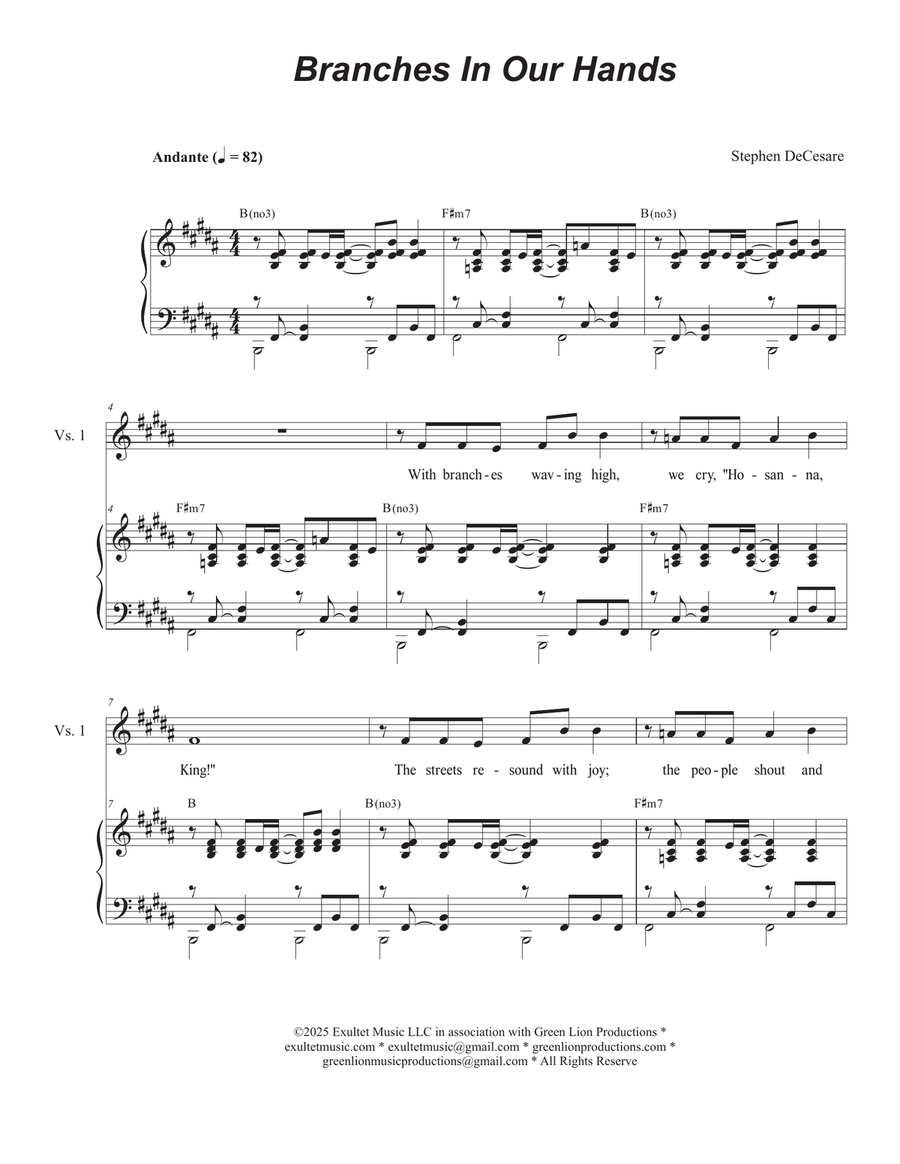 Branches In Our Hands (Vocal Trio - (SAB) 3-Part scores gallery preview page 1