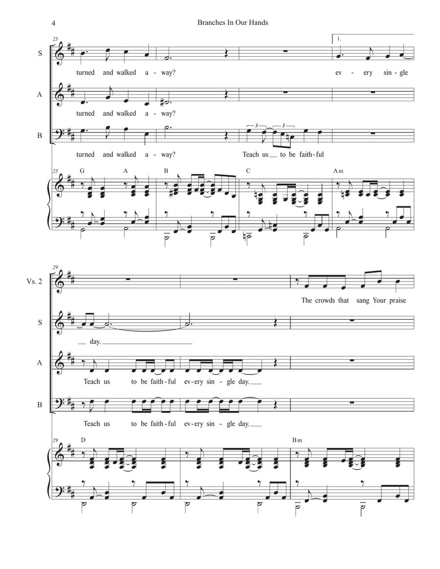Branches In Our Hands (Vocal Trio - (SAB) 3-Part scores gallery preview page 4